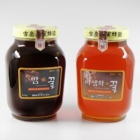 설악산허니팜  벌꿀세트5호 [밤꿀 2.4kg + 야생화꿀 2.4kg]