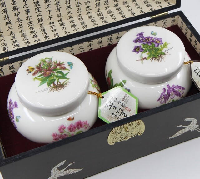 농업회사법인 설악산허니팜(주),설악산허니팜  도자기꿀 6호 [600gx2] 아카시아꿀+밤꿀