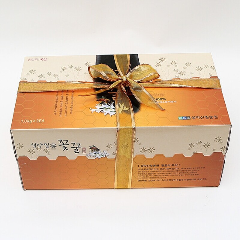 농업회사법인 설악산허니팜(주),[꽃꿀100%] 꿀단지선물세트(1kgx2) 아카시아꿀 야생화꿀 밤꿀