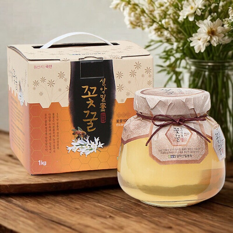 농업회사법인 설악산허니팜(주),설악산허니팜 아카시아 꿀단지1kg